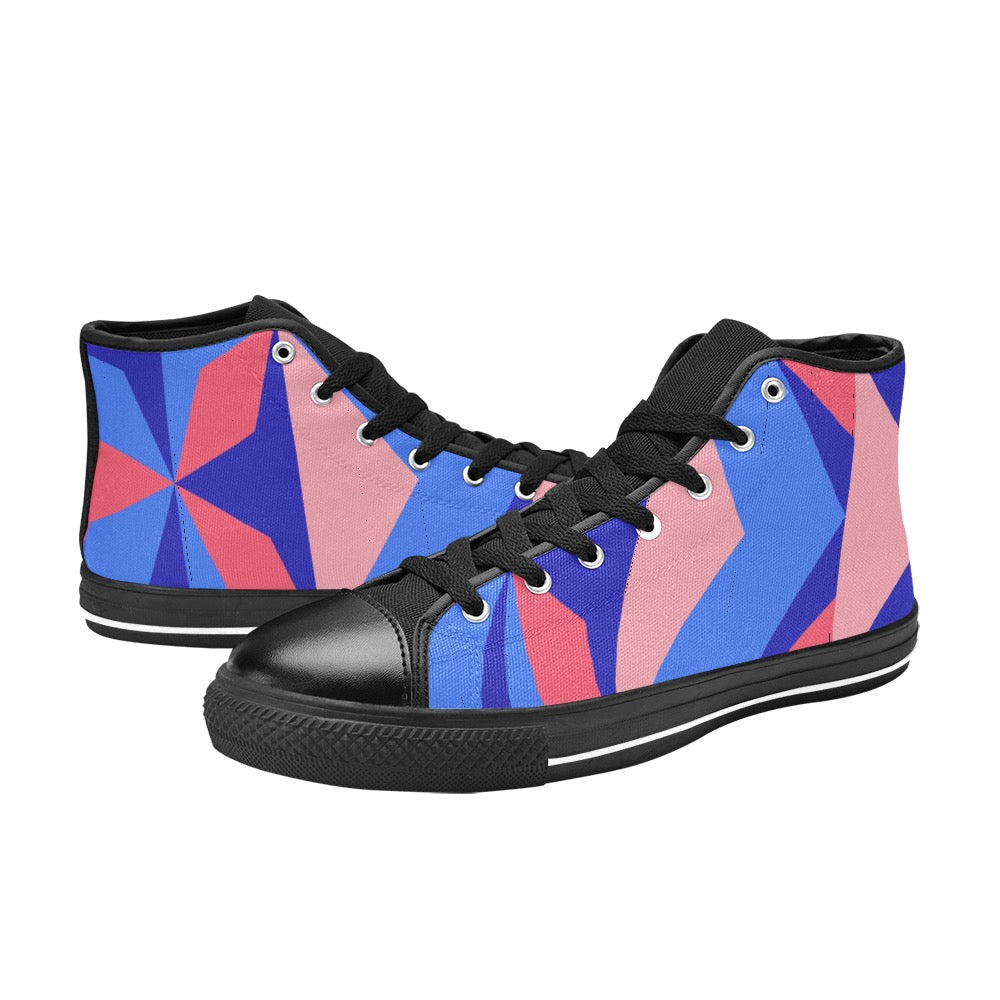 Color Abstract High Top Shoes- Kid