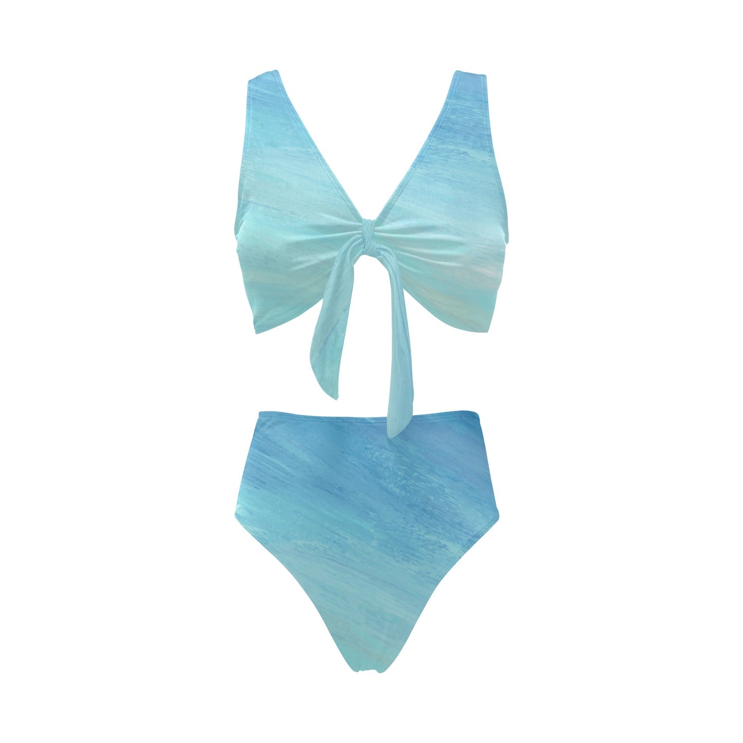 Blue Skies Chest Bow Tie Bikini Swimsuit