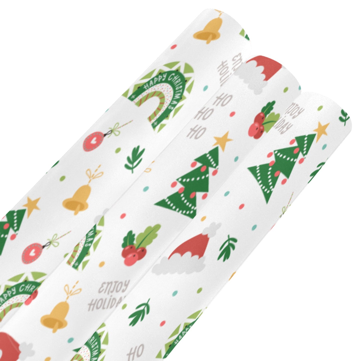 Christmas Time Gift Wrapping Paper 58"x 23" (3 Rolls)