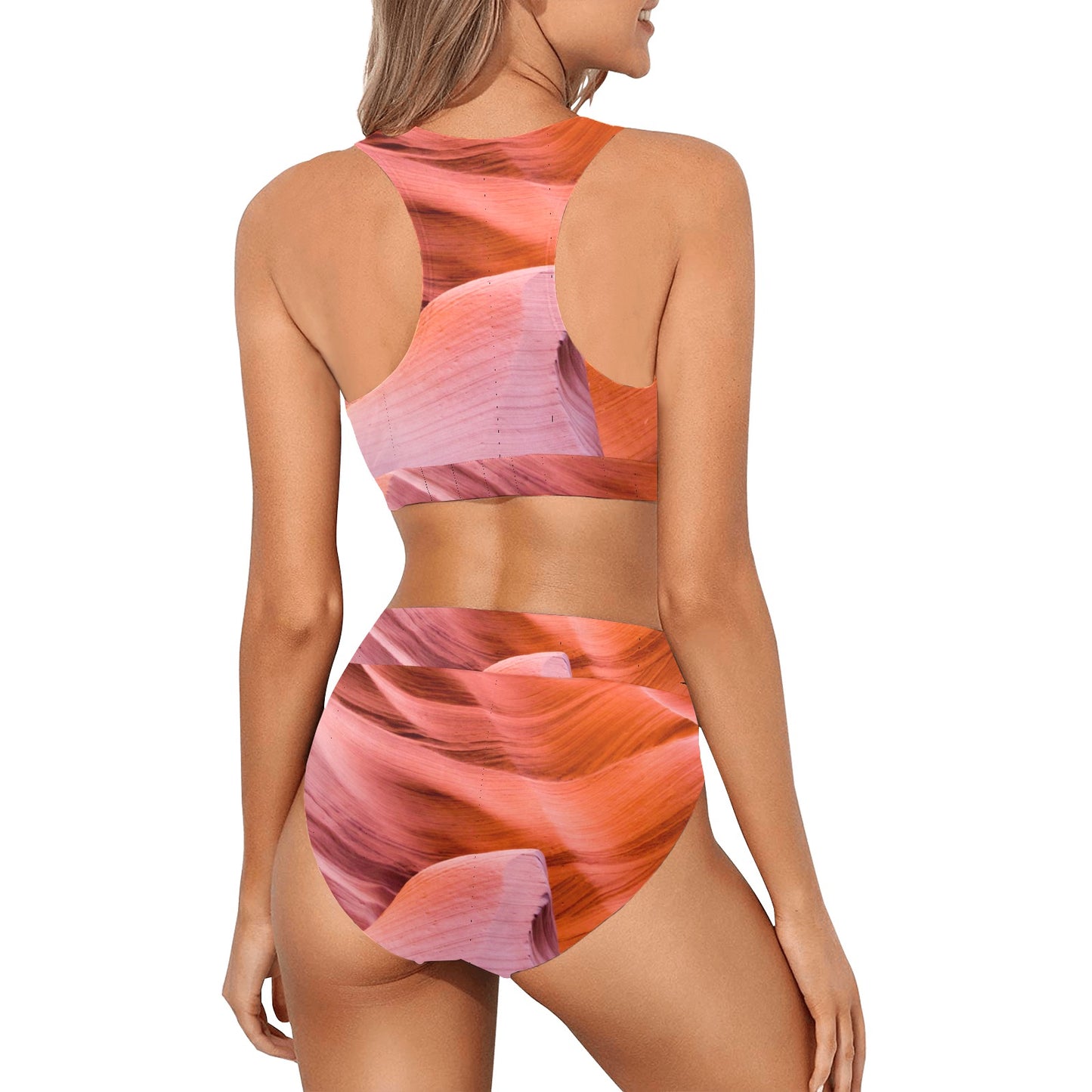 Sherbet Bliss Crop Top Bikini Set