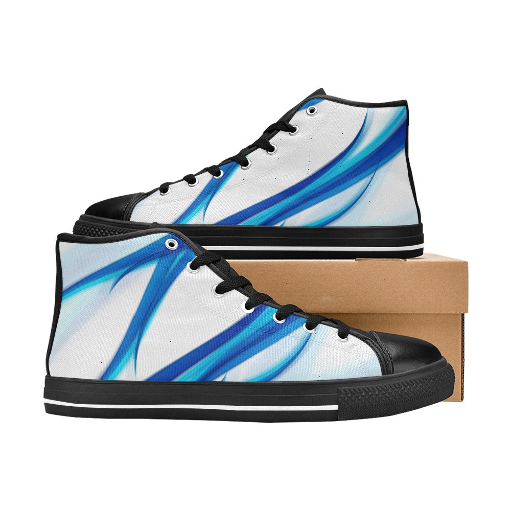 Blue Lightning High Top Shoes-Kid