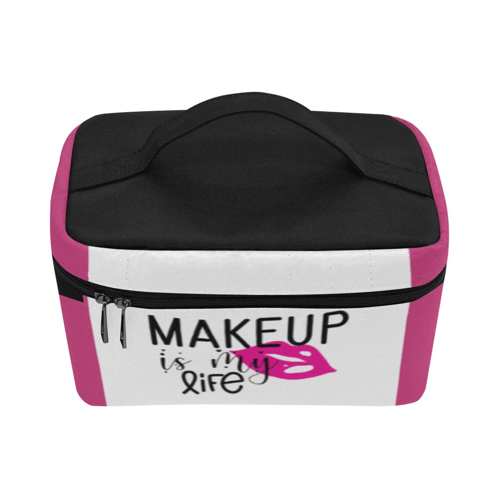 Makeup is My Life Cosmetic Bag/Large