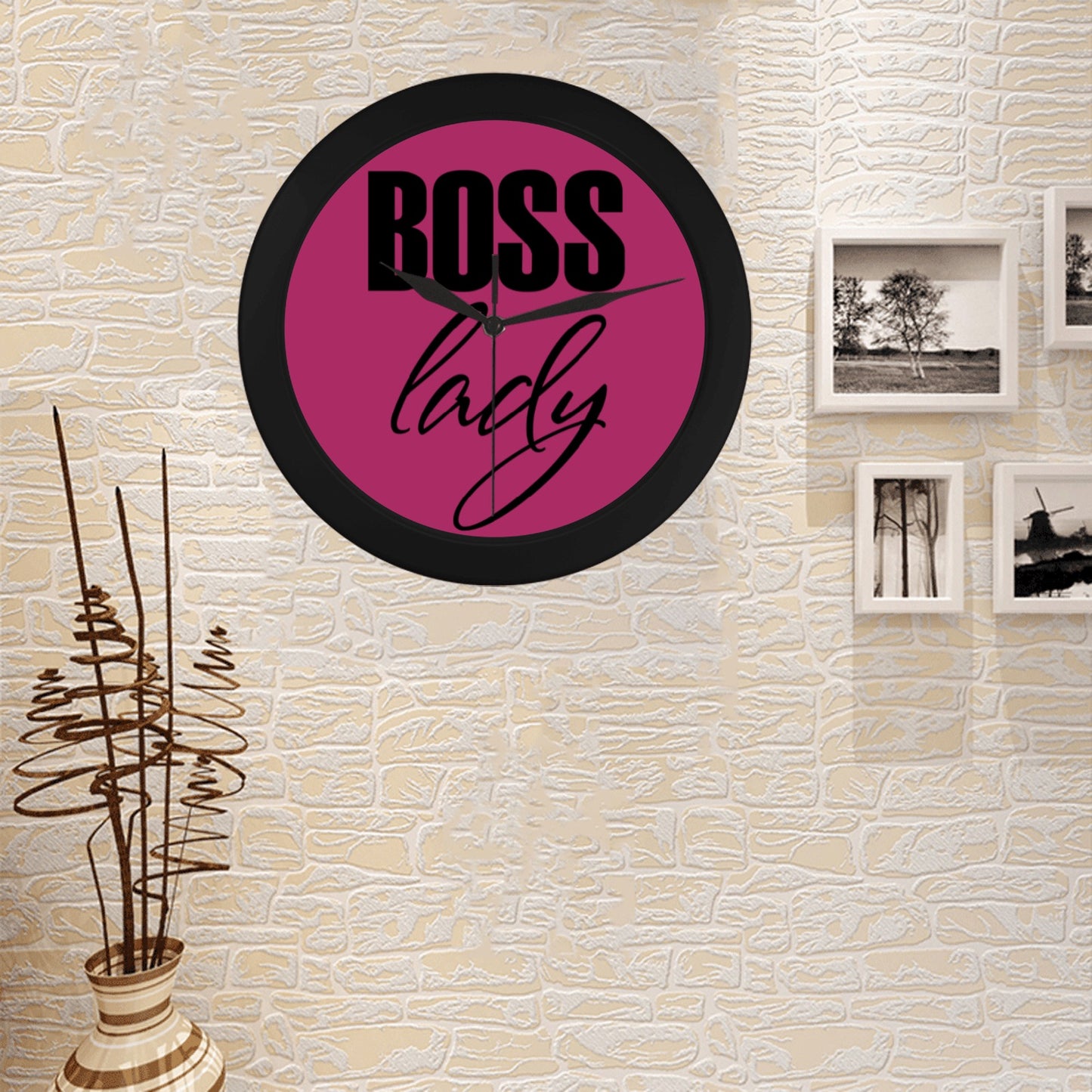 Boss Lady Circular Wall clock