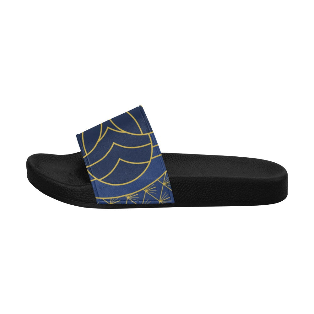 Navy Cut Women's Slides