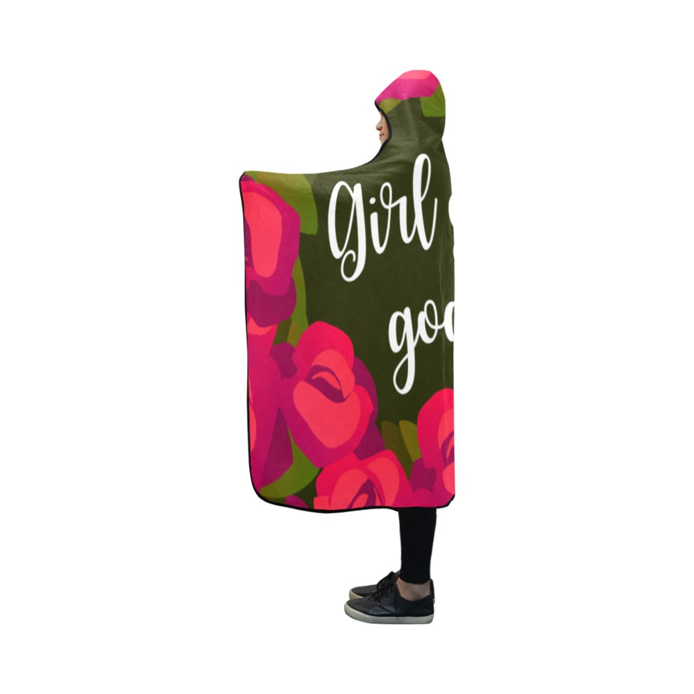 Girl Got Goals Hooded Blanket 50''x40''