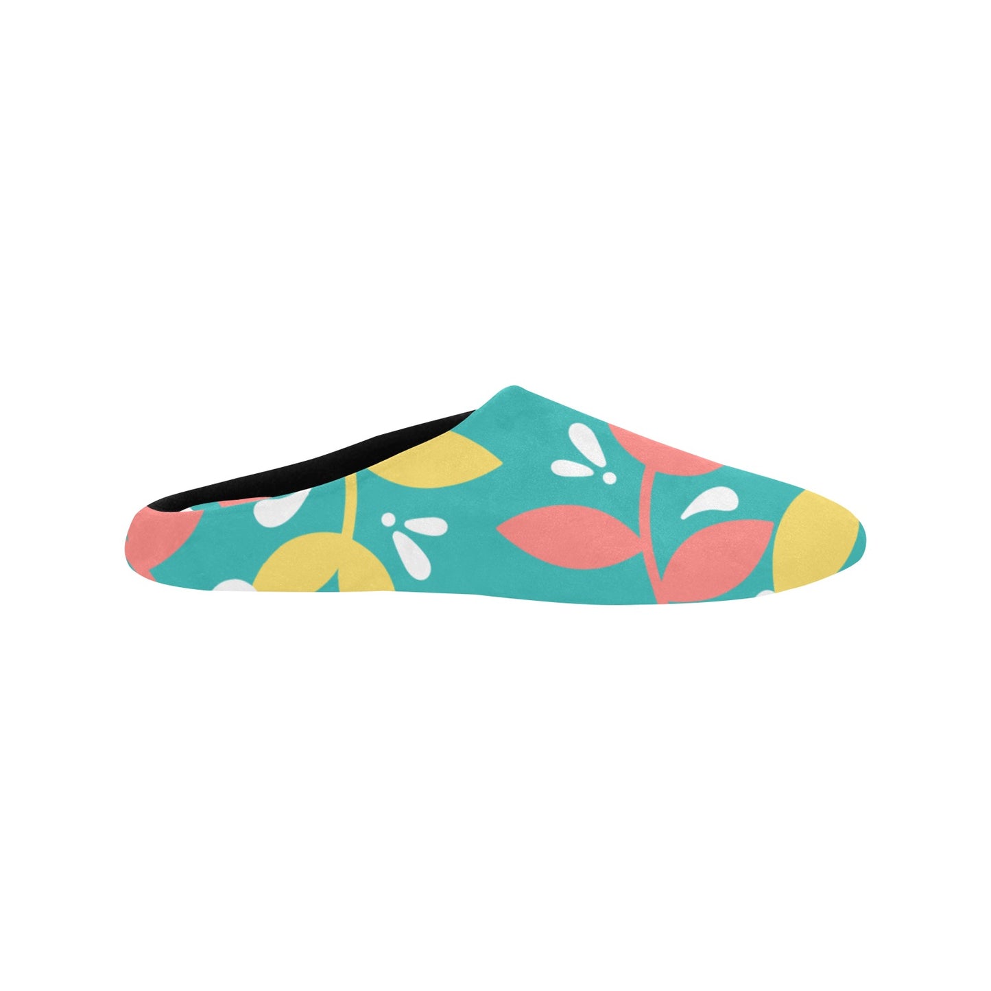 Teal Flow Women's Non-Slip Cotton Slippers