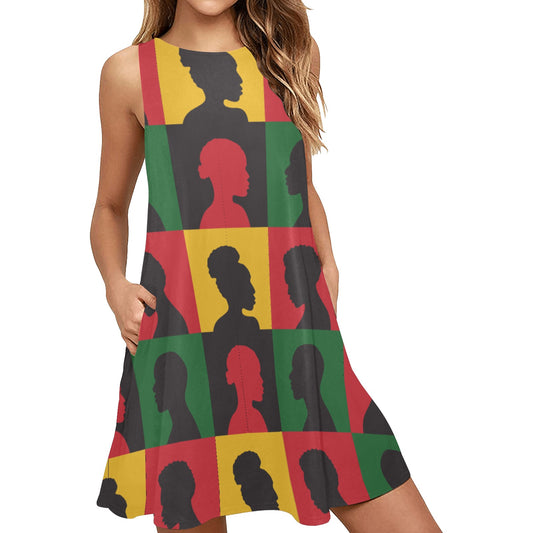 The Culture Sleeveless A-Line Pocket Dress