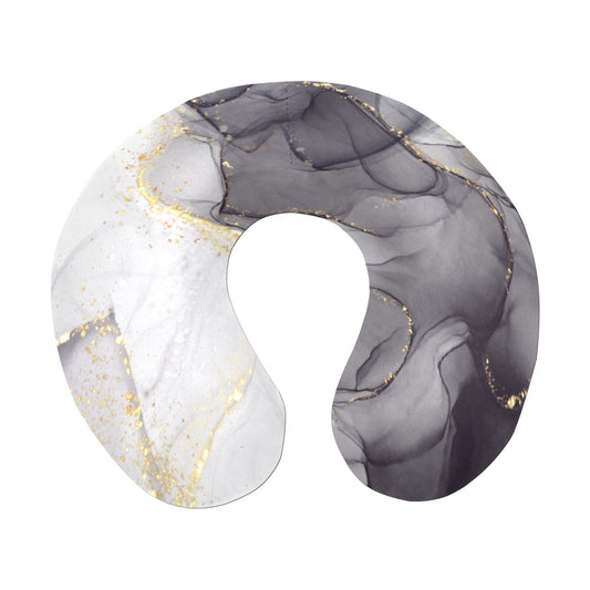 Grey Marble U-Shape Travel Pillow