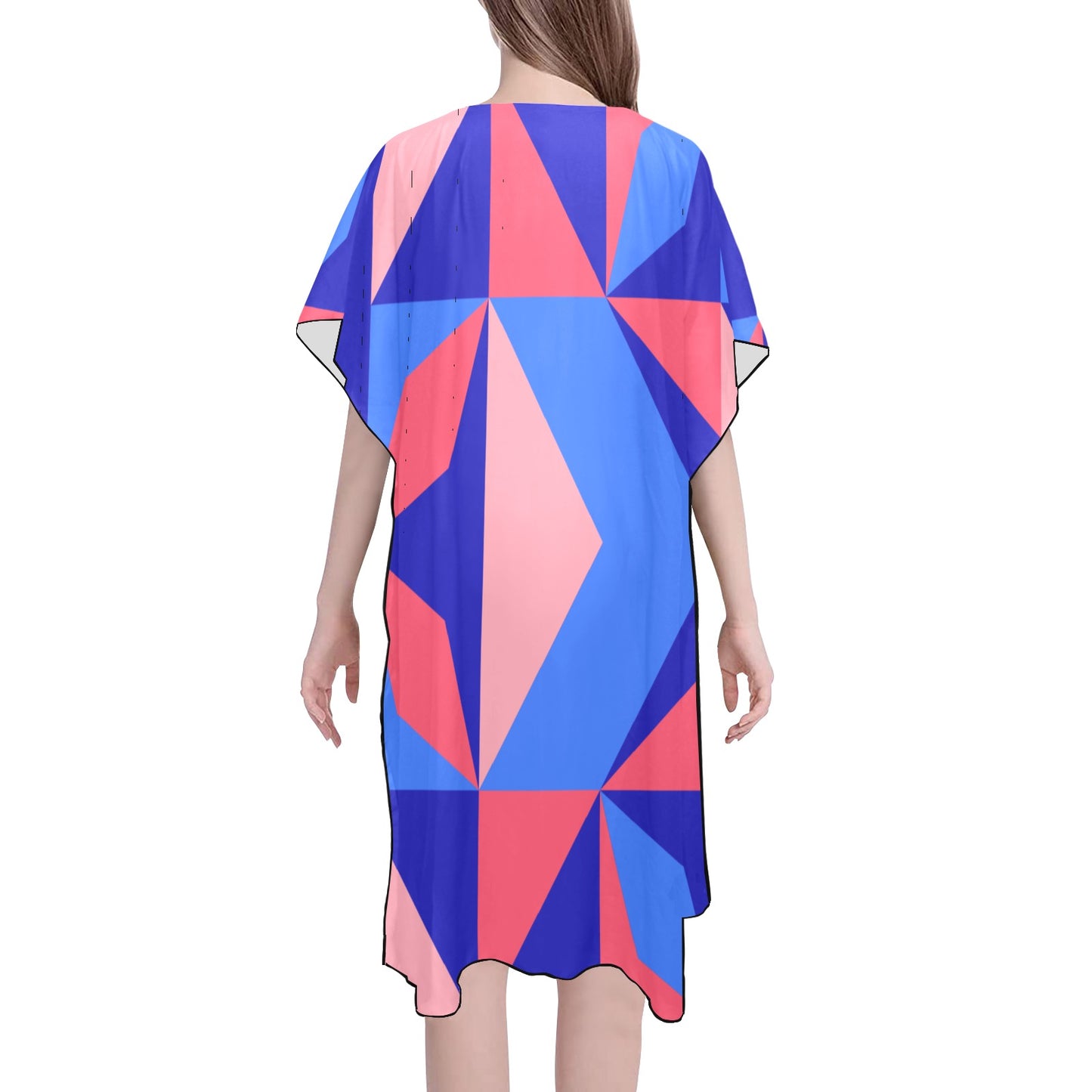 Color Abstract Chiffon Cover Up