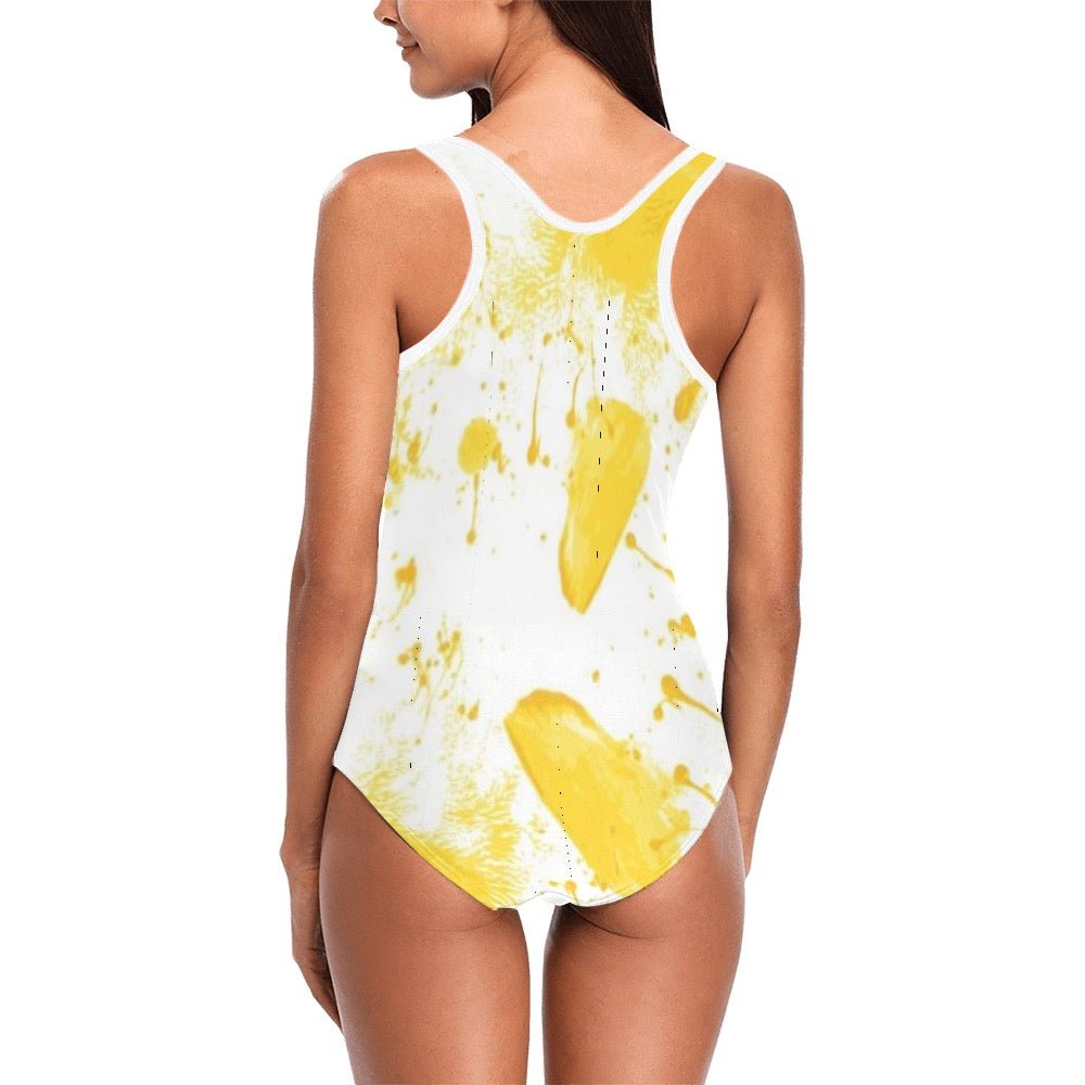 Yellow Splash Swimsuit