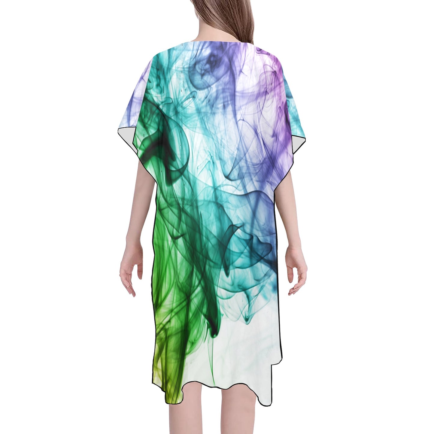 Color Whirl Chiffon Cover Up