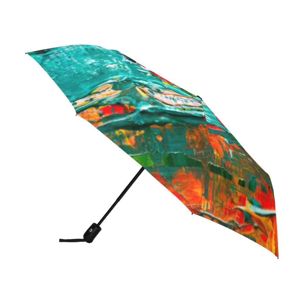 Painting Anti-UV Auto-Foldable Umbrella