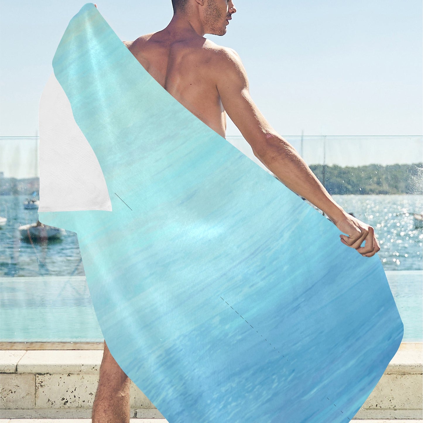 Blue Skies Beach Towel 32"x 71"