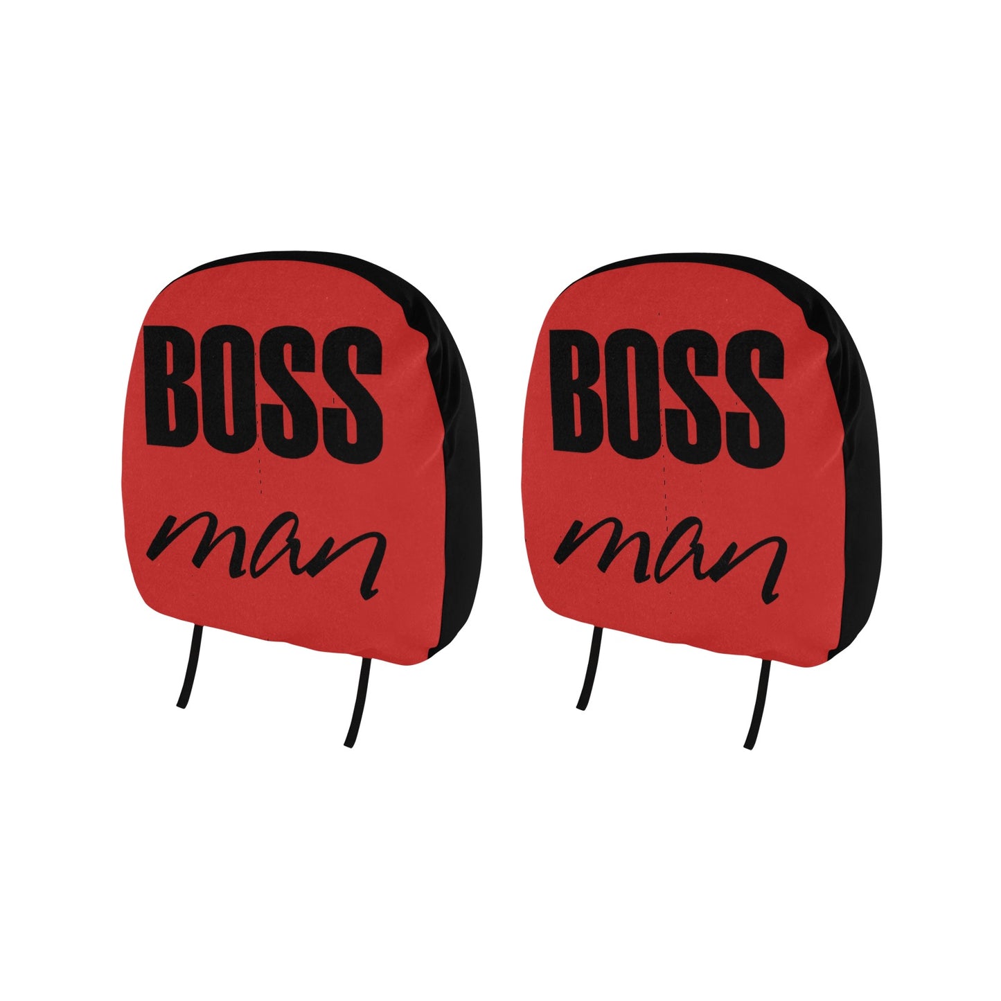 Boss Man Car Headrest Cover (2pcs)