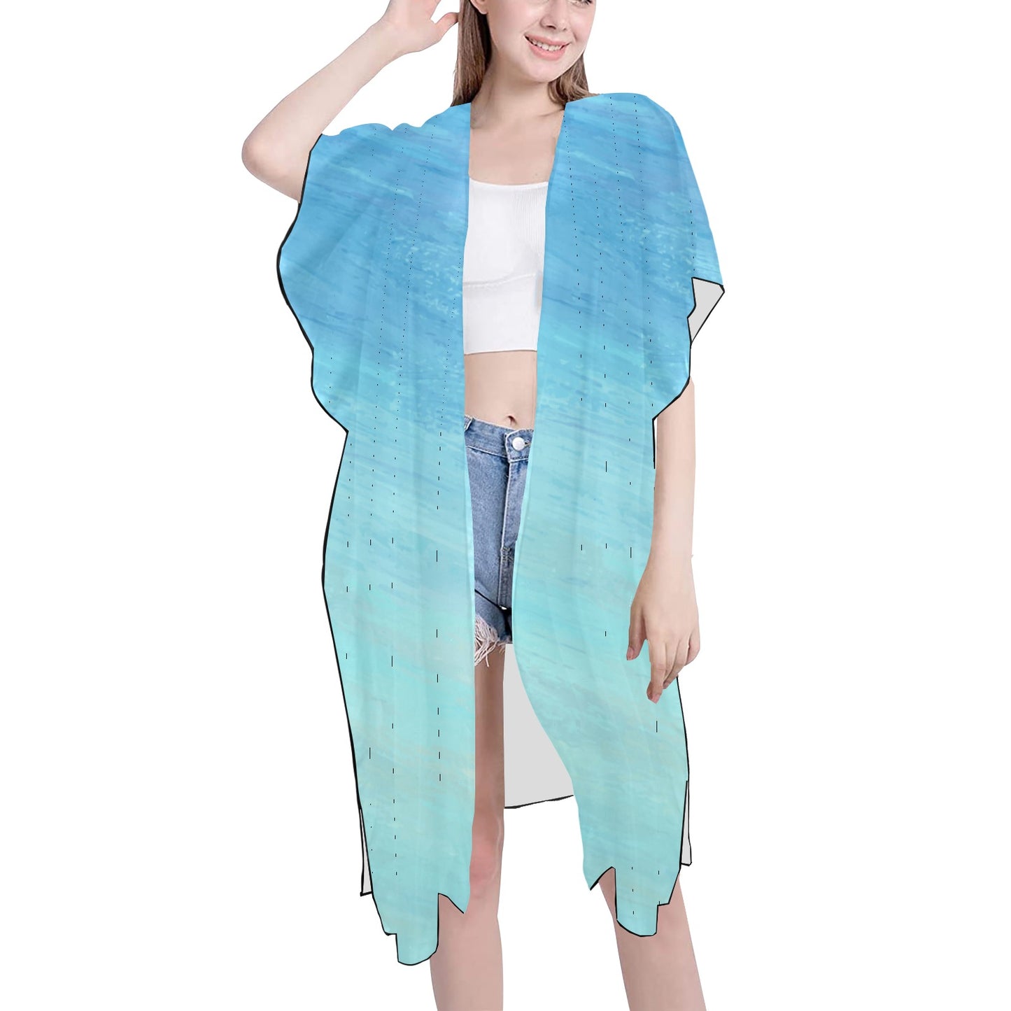 Blue Skies Chiffon Cover Up