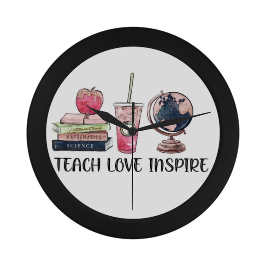 Teach, Love, Inspire Circular Wall clock