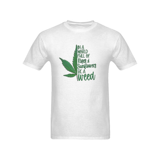 Roses and weed 420 Men's T-Shirt in USA Size