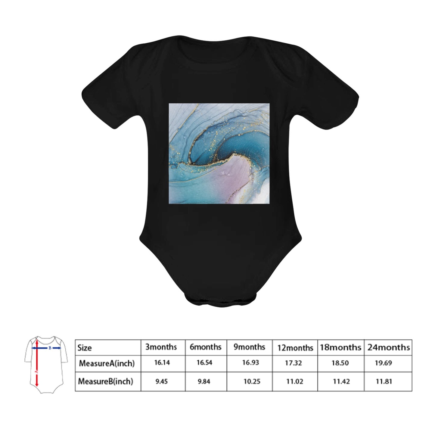 Blue Marble Baby Onesie