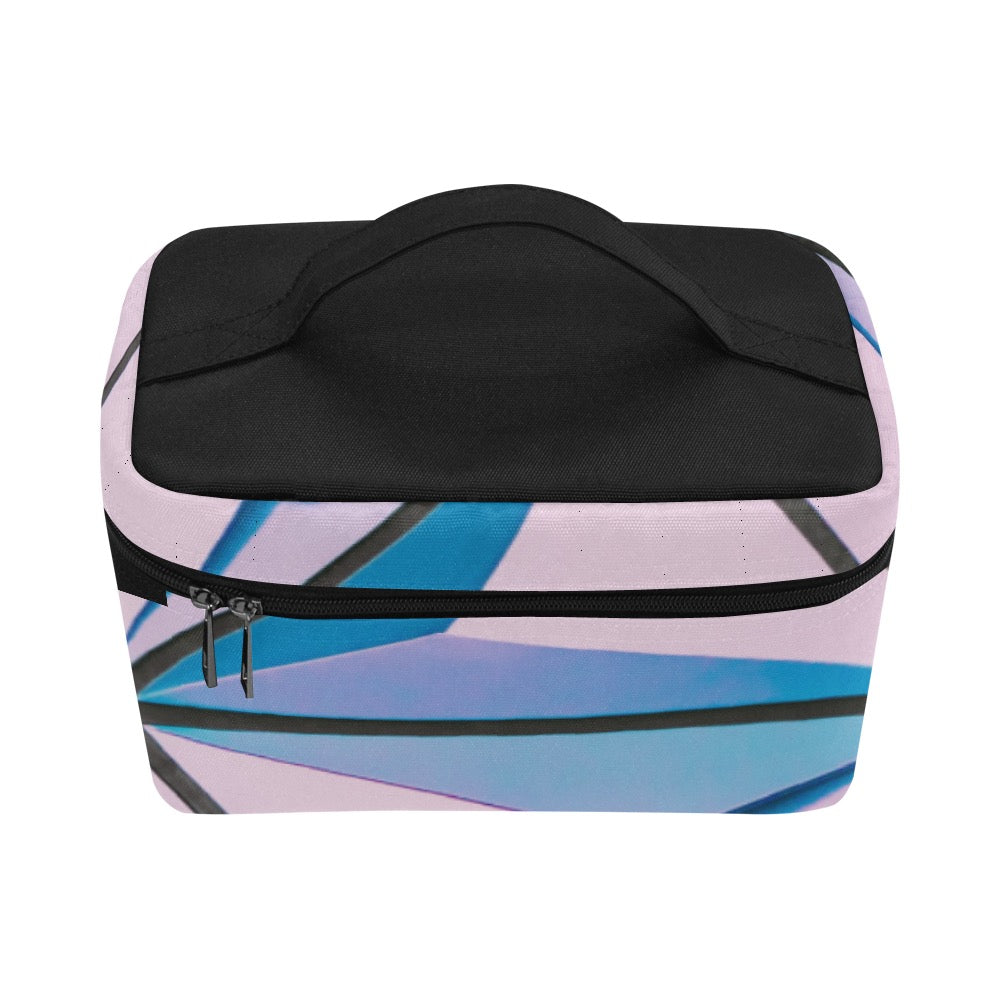 Pink Abstract Cosmetic Bag/Large