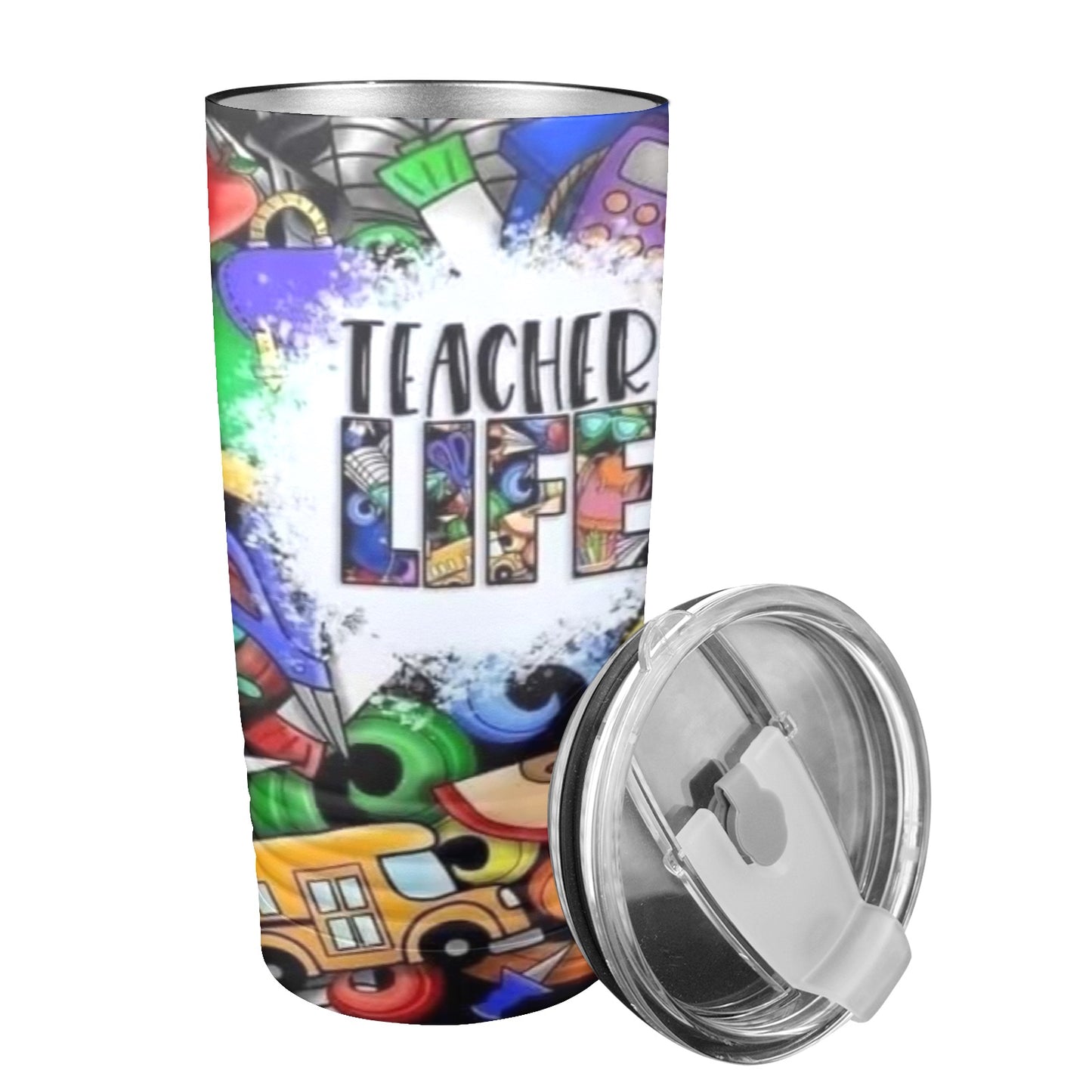 Teacher Life 20oz Insulated Stainless Steel Mobile Tumbler