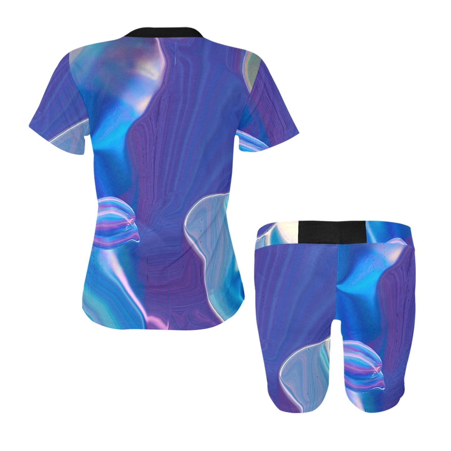 Blue Aura Women's Short Set