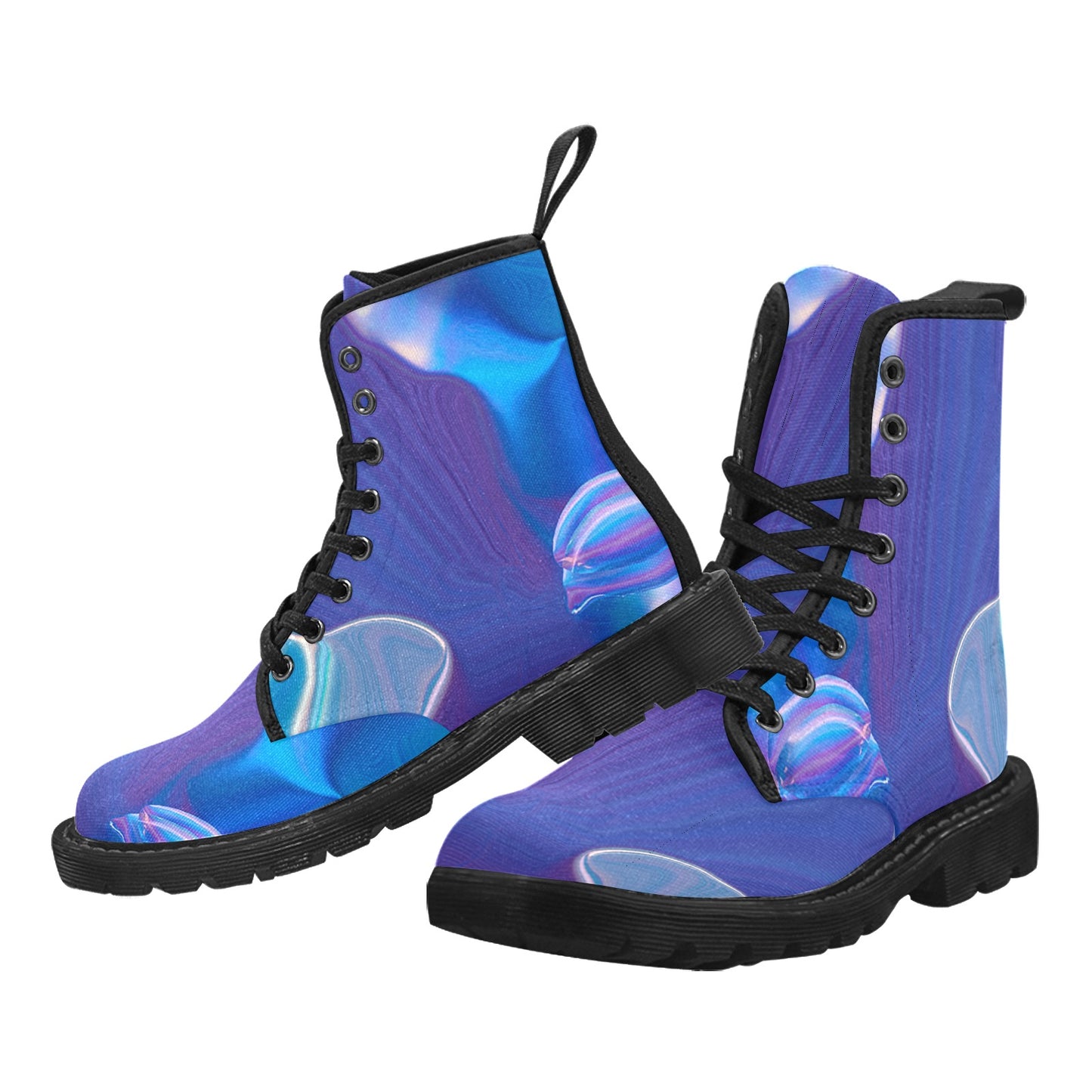 Blue Aura Martin Boots- Men (Black)