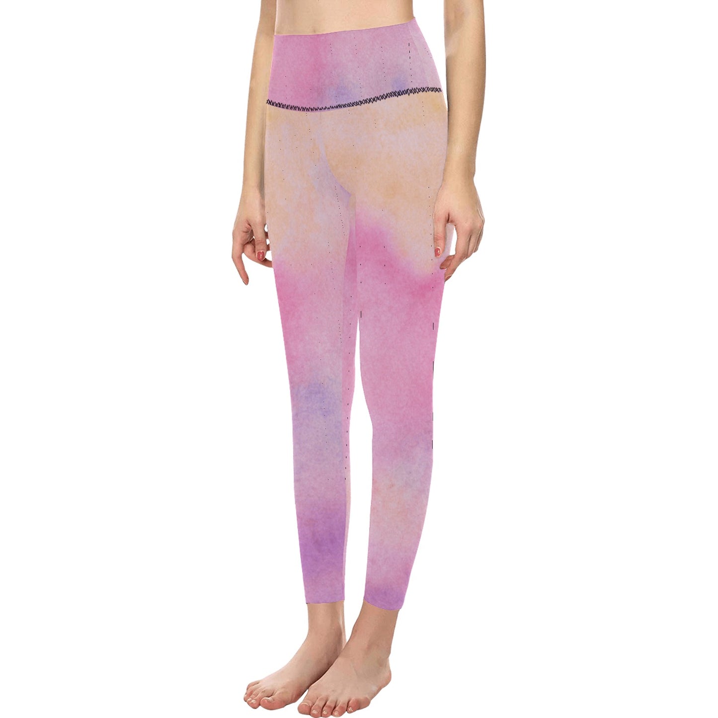 Pink-ish Women's High-Waisted Leggings