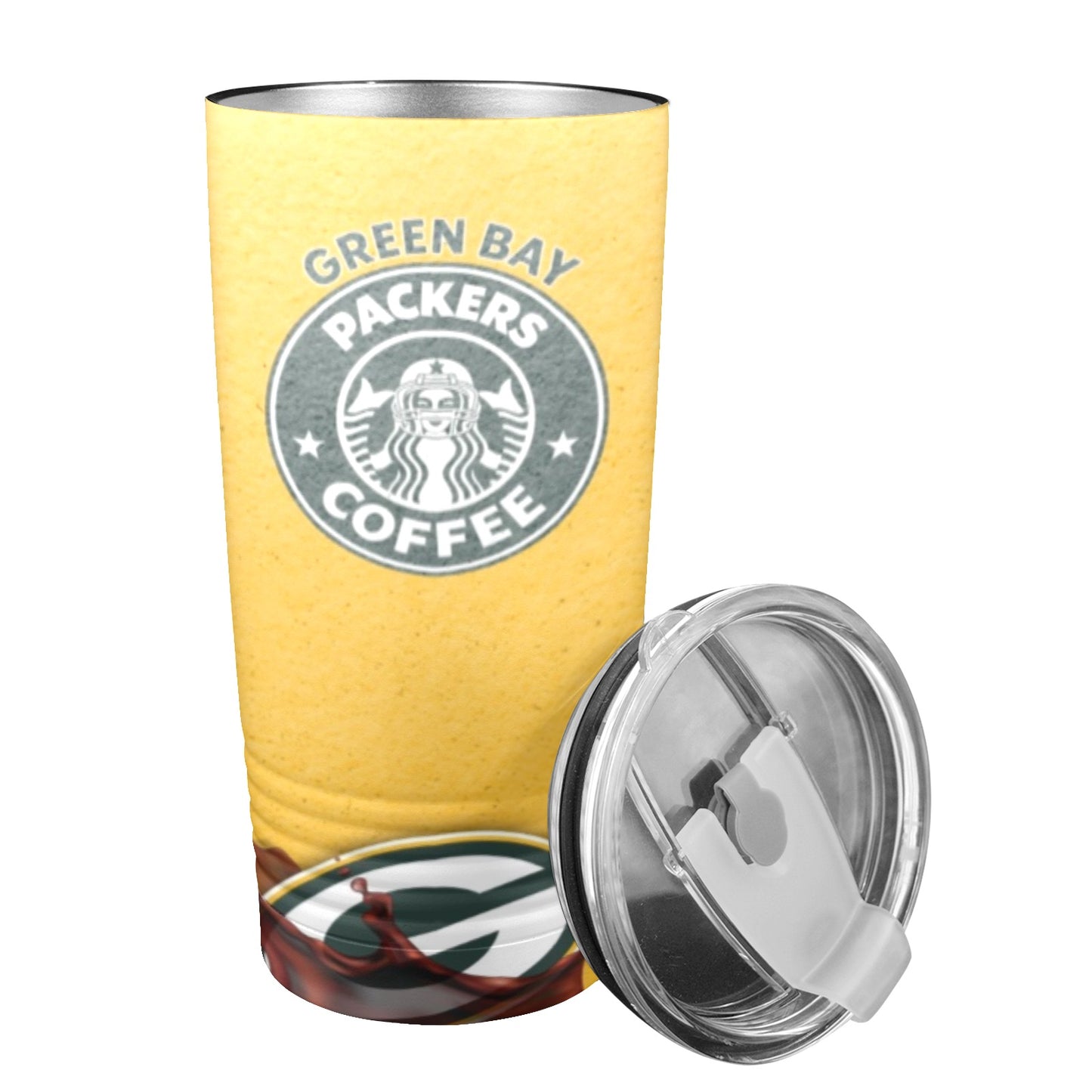 Packers 20oz Insulated Stainless Steel Mobile Tumbler