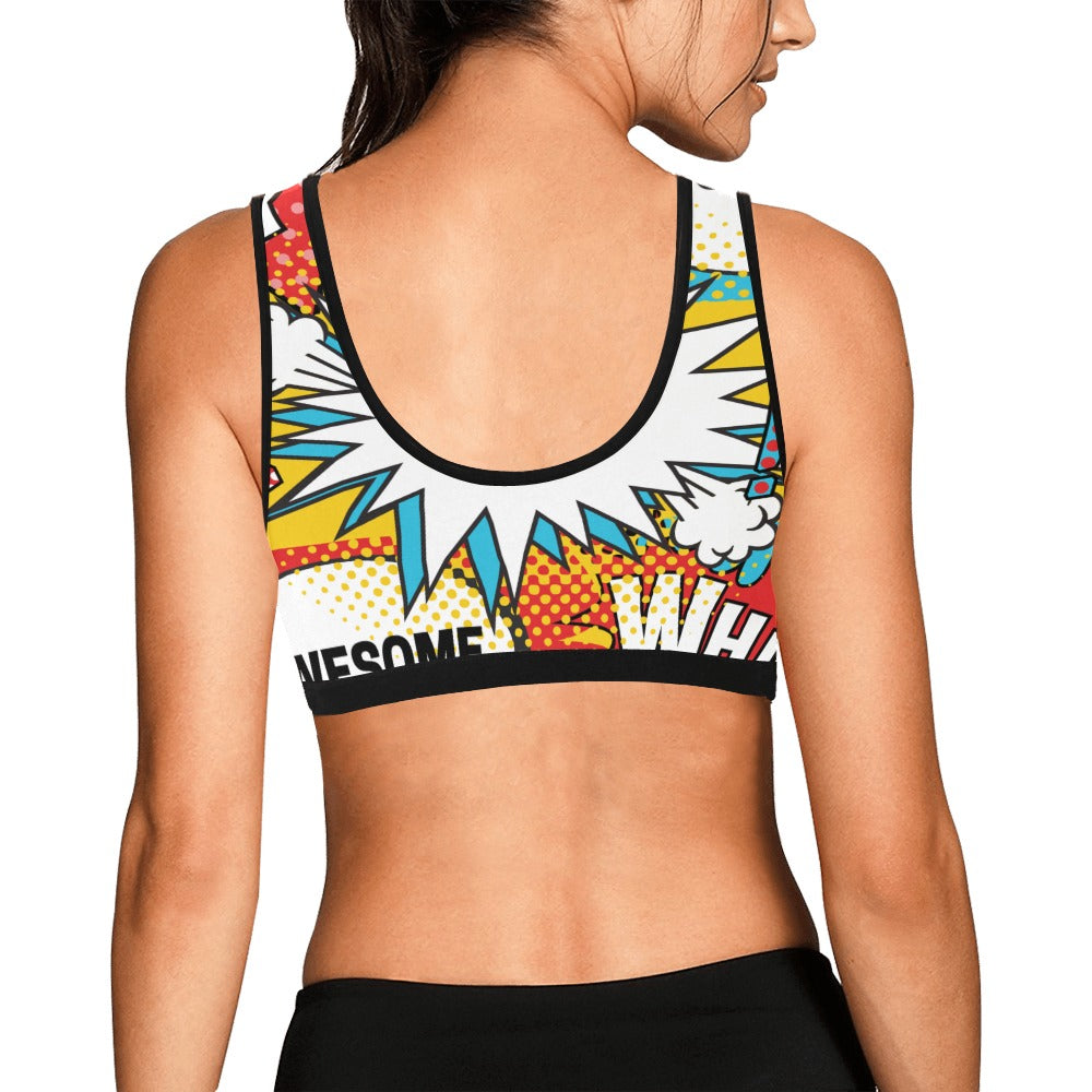 Comic Words Women's Sports Bra