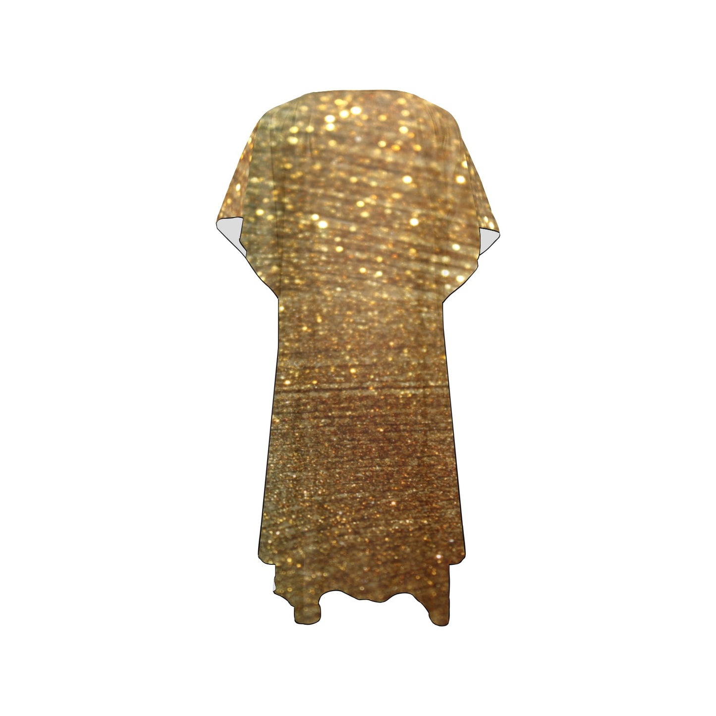 Gold Shimmer Chiffon Cover Up