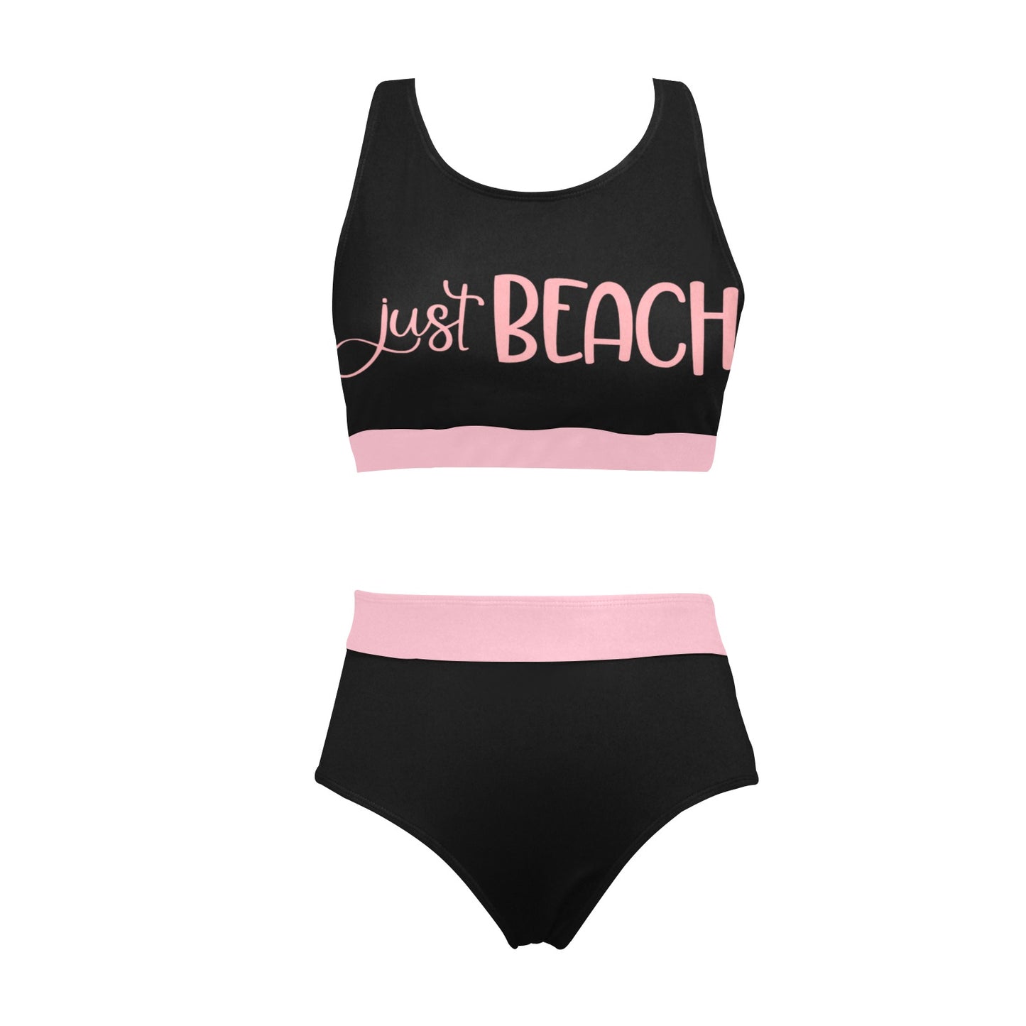 Just Beach Crop Top Bikini Set