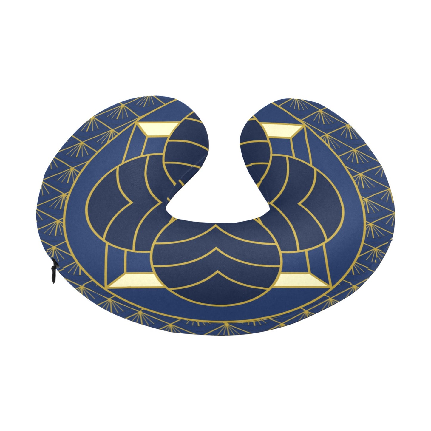 Navy Cut U-Shape Travel Pillow