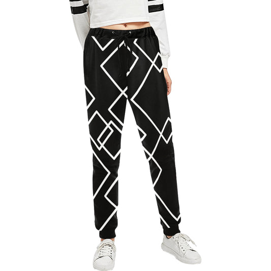 Black Squared Unisex Sweatpants