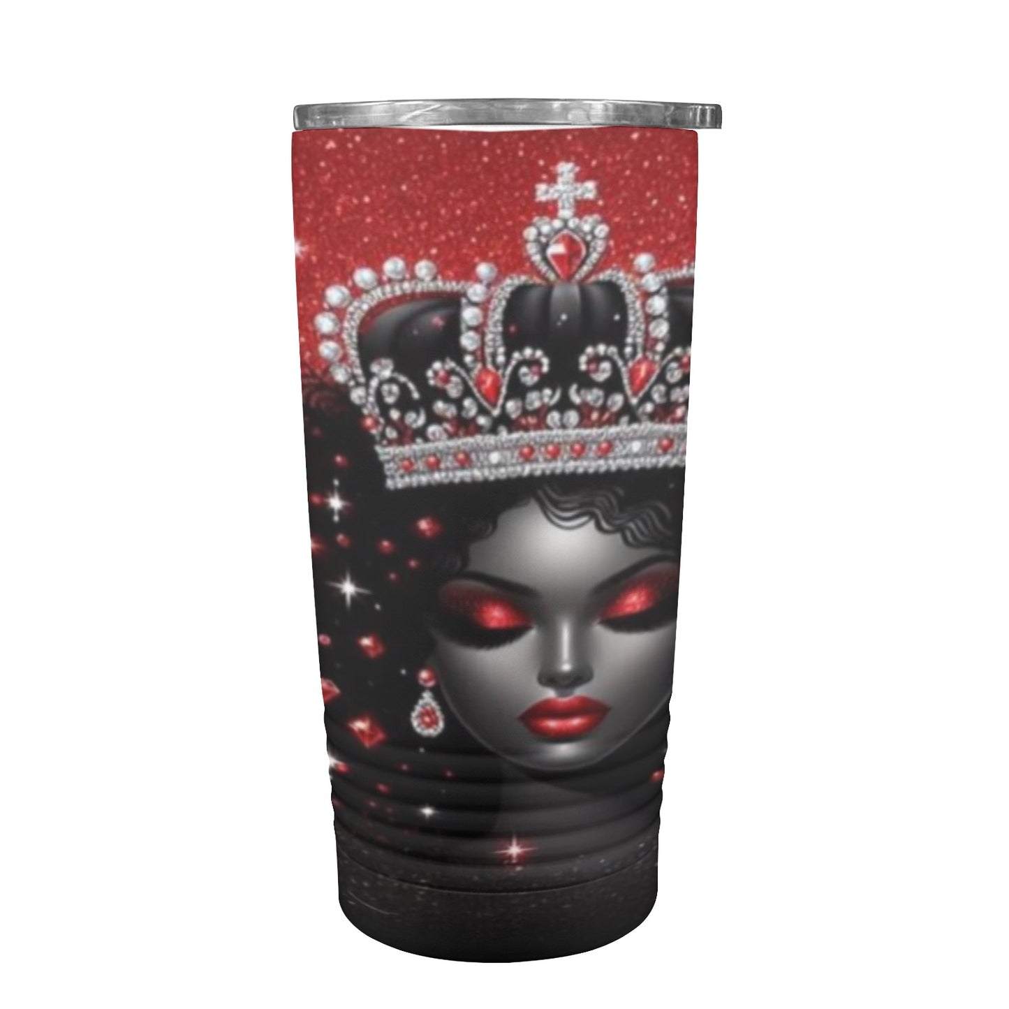 Black Queen 20oz Insulated Stainless Steel Mobile Tumbler