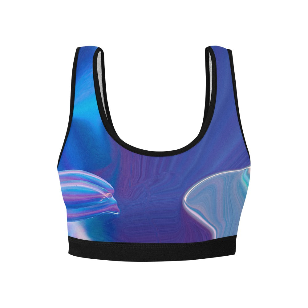 Blue Aura Women's Sports Bra