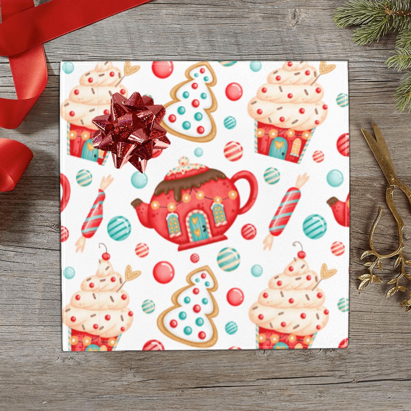 Sweets And Treats Christmas Gift Wrapping Paper 58"x 23" (3 Rolls)