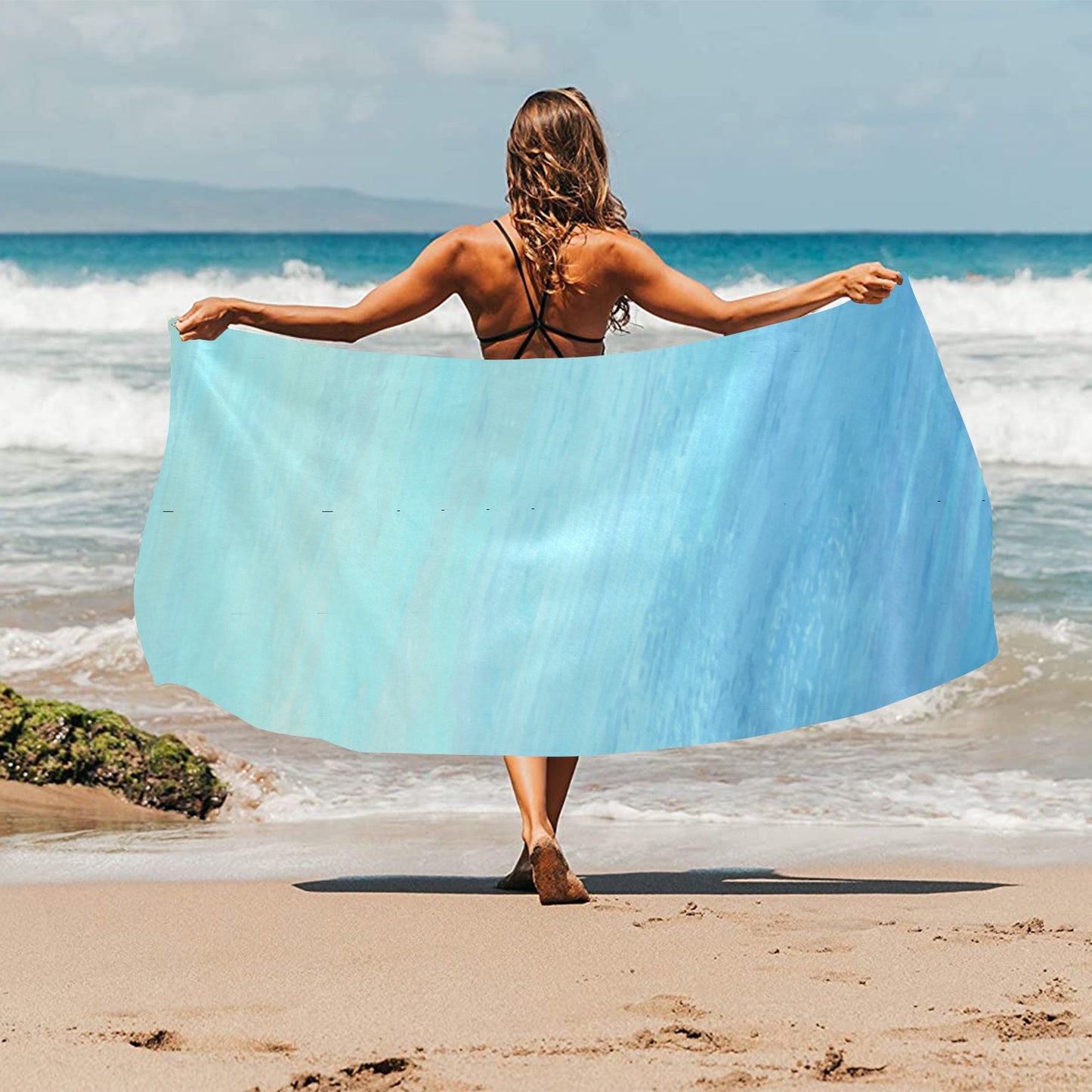 Blue Skies Beach Towel 32"x 71"