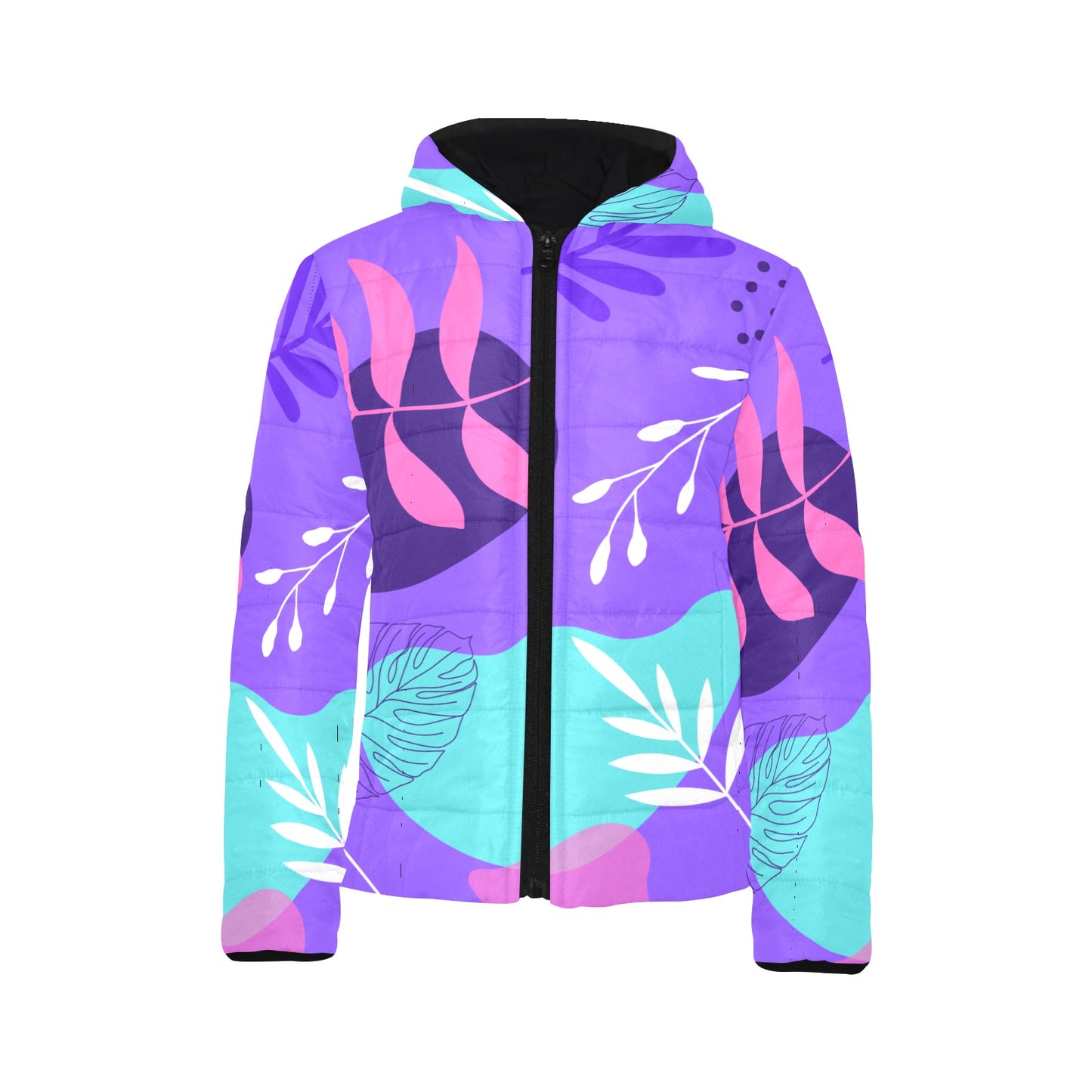 Purple Palms Kids Hooded Jacket