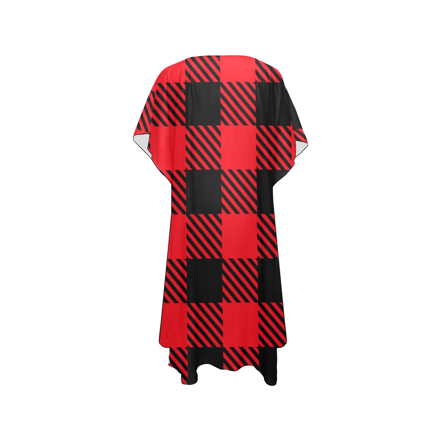 Red & Black Chiffon Cover Up