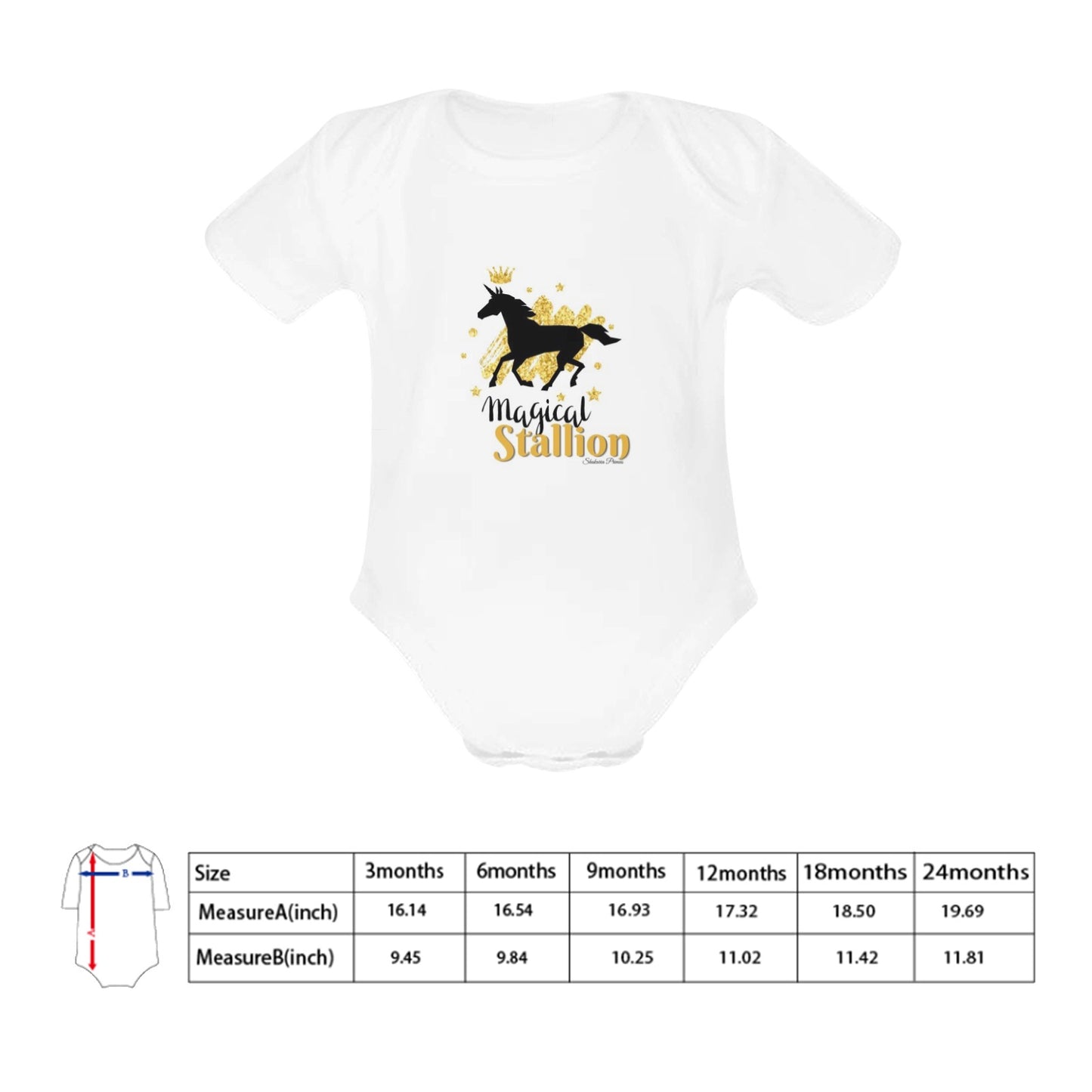 Magical Stallion Baby Onesie