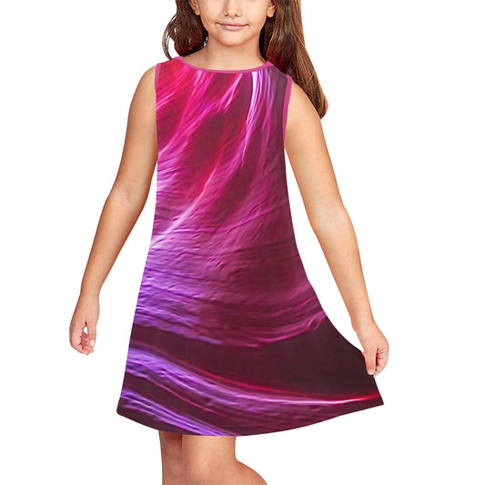 Purple Winds Girls' Sleeveless Dress