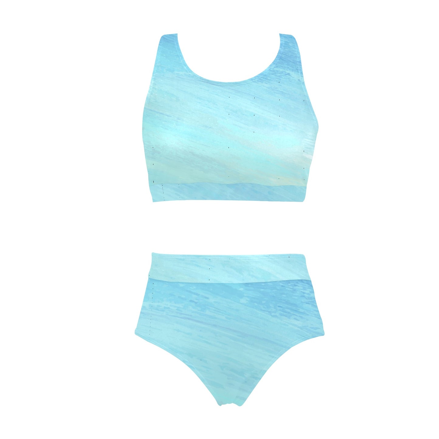 Blue Skies Crop Top Bikini Set