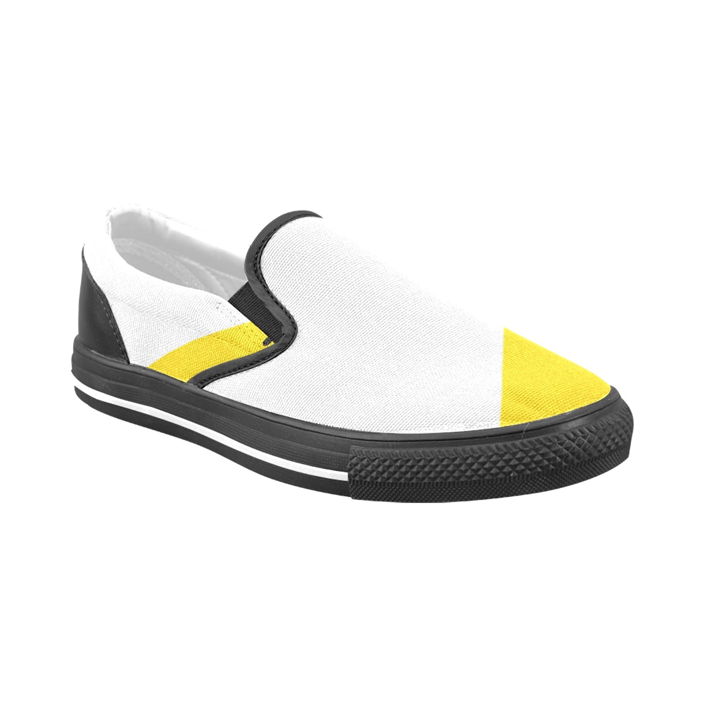 Black & Yellow Men's Slip-on Shoes