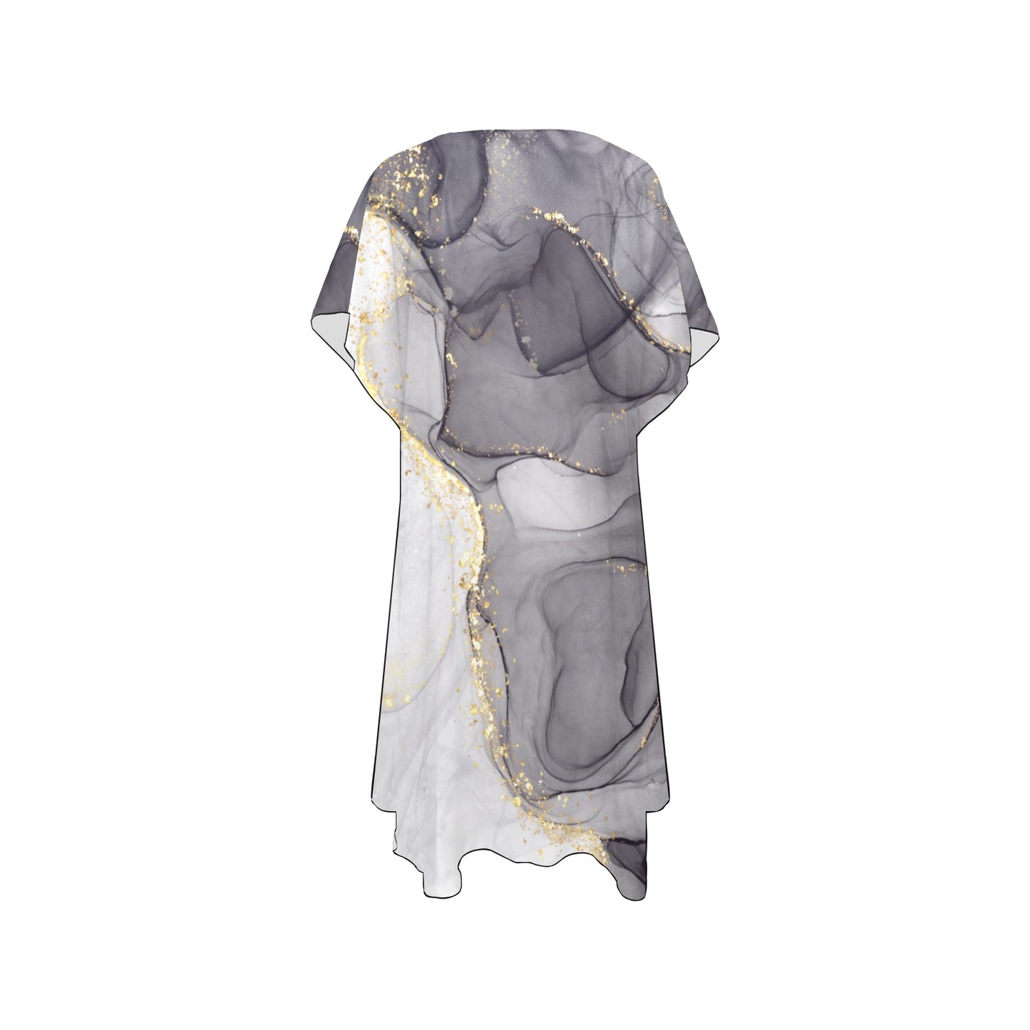 Grey Marble Chiffon Cover Up