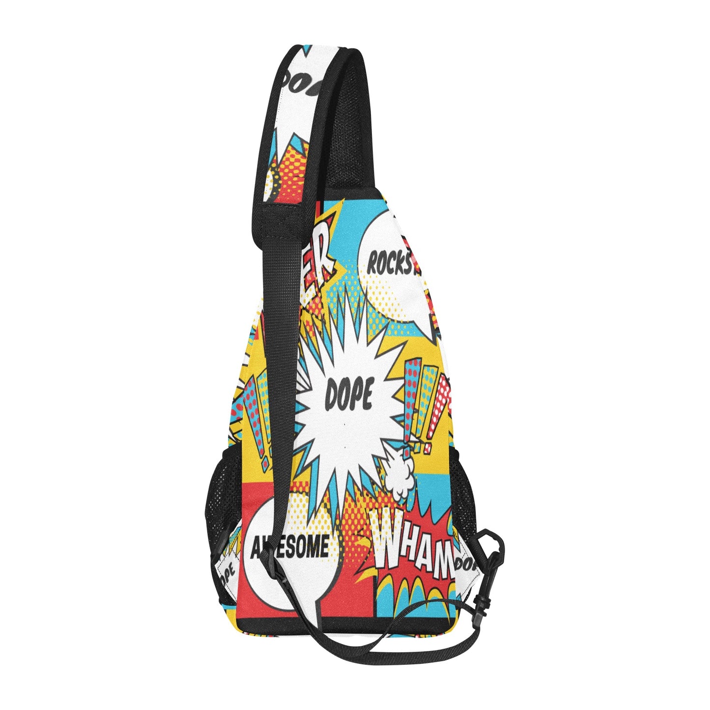 Comic Words Chest Bag