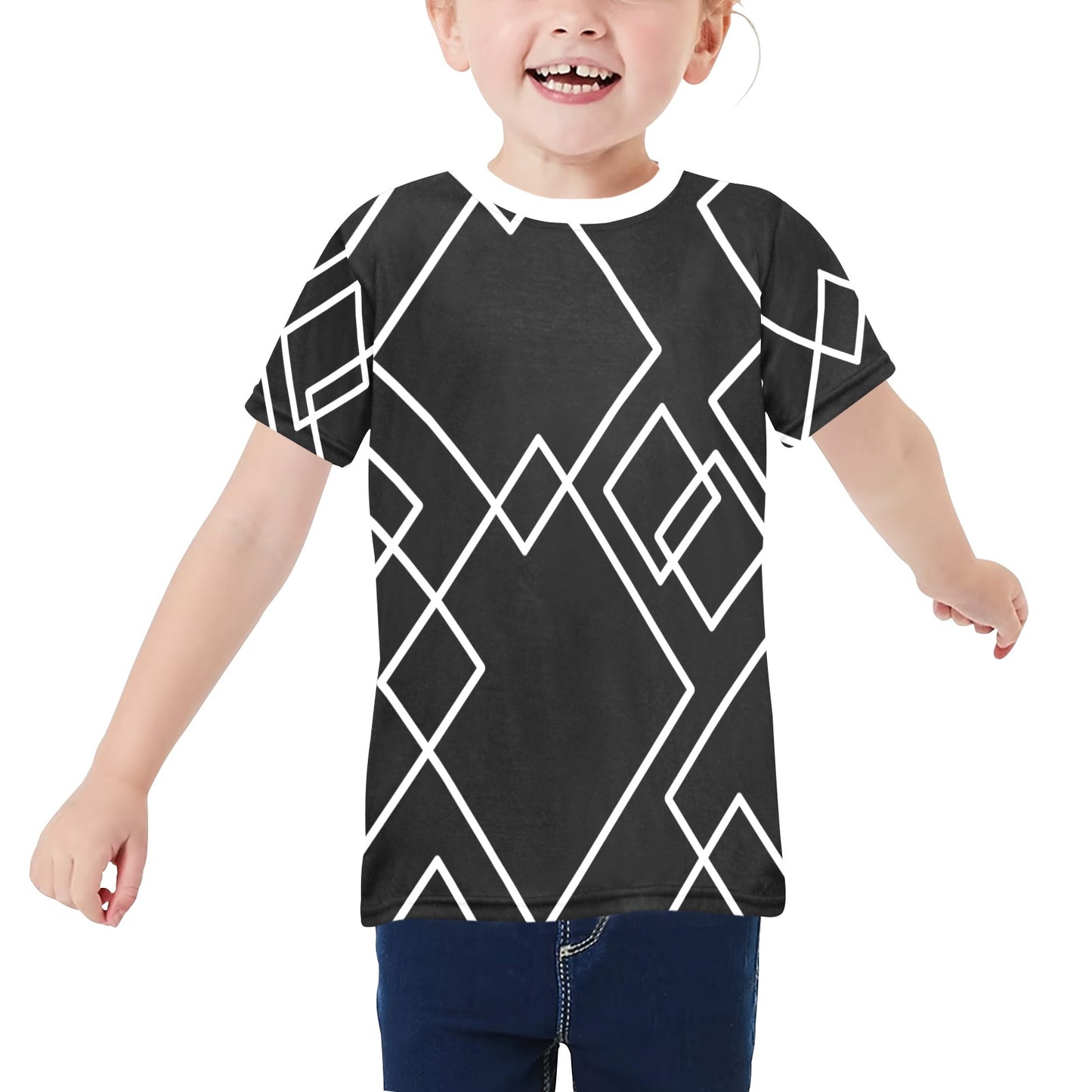 Black Squared Unisex T-Shirt- Kids