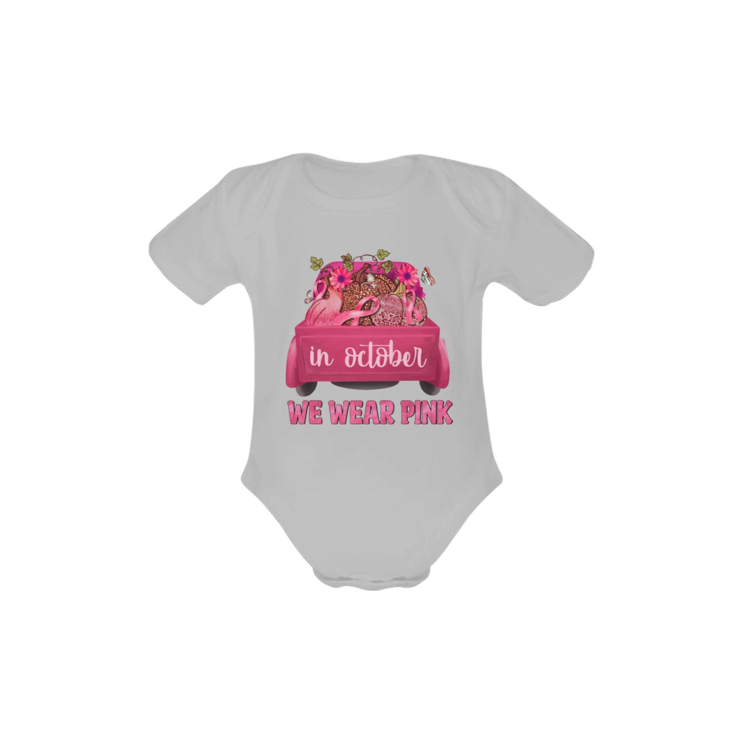 AWARENESS - We Wear Pink Baby Short Sleeve Onesie