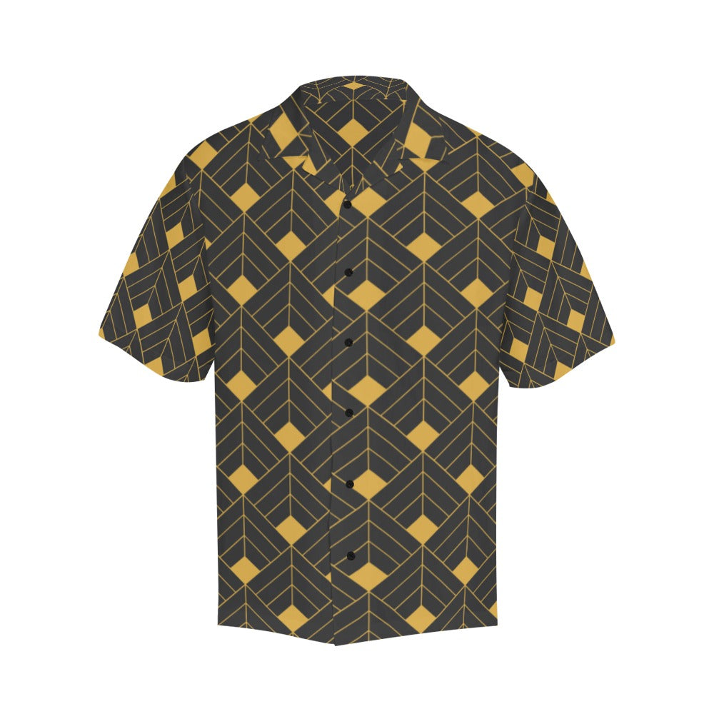 Gold Diamond Hawaiian Shirt- Mens