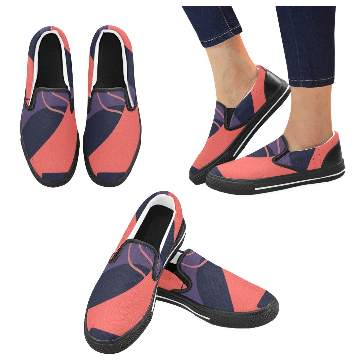 Orange You Women's Slip-on Shoes