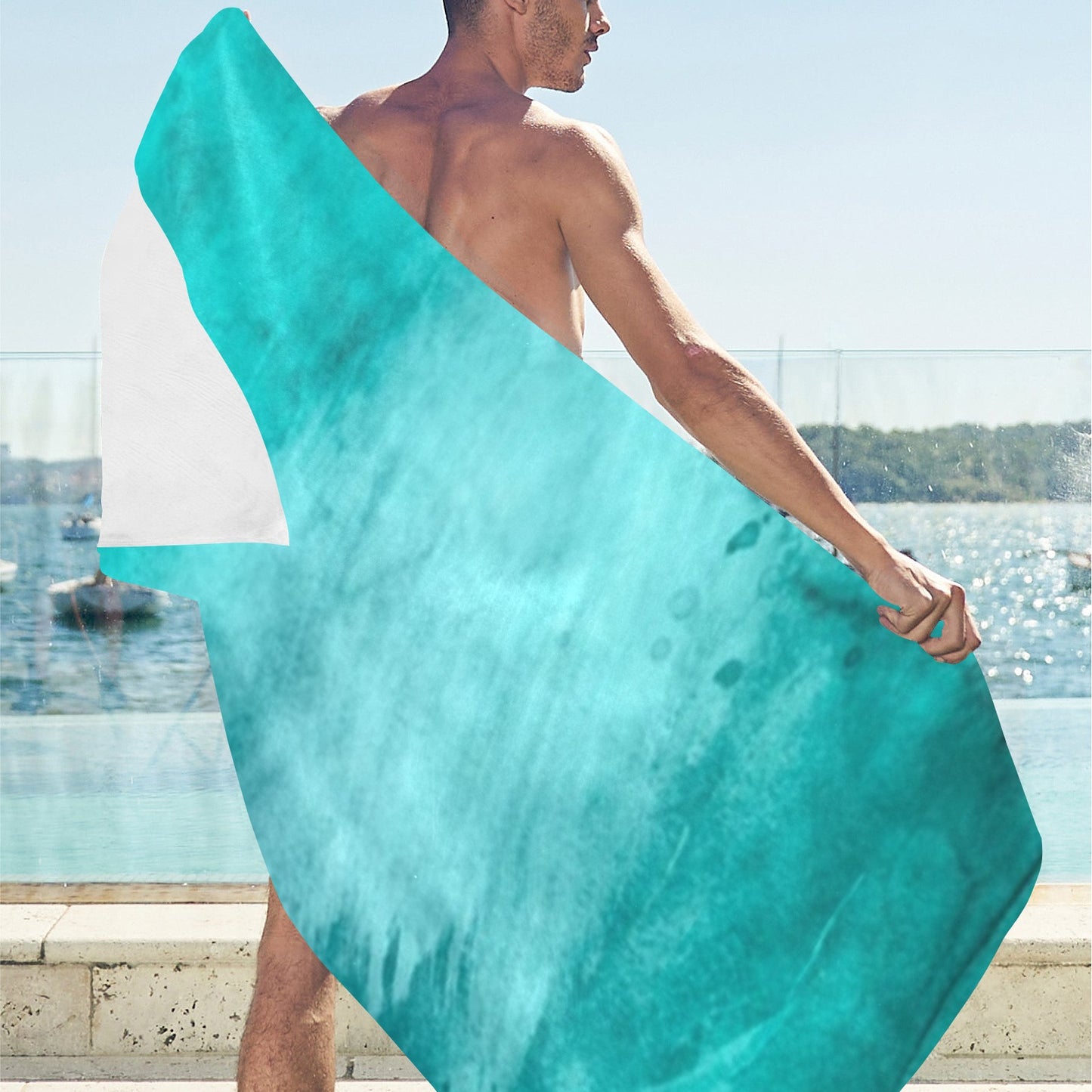 Blue Lagoon Beach Towel 32"x 71"